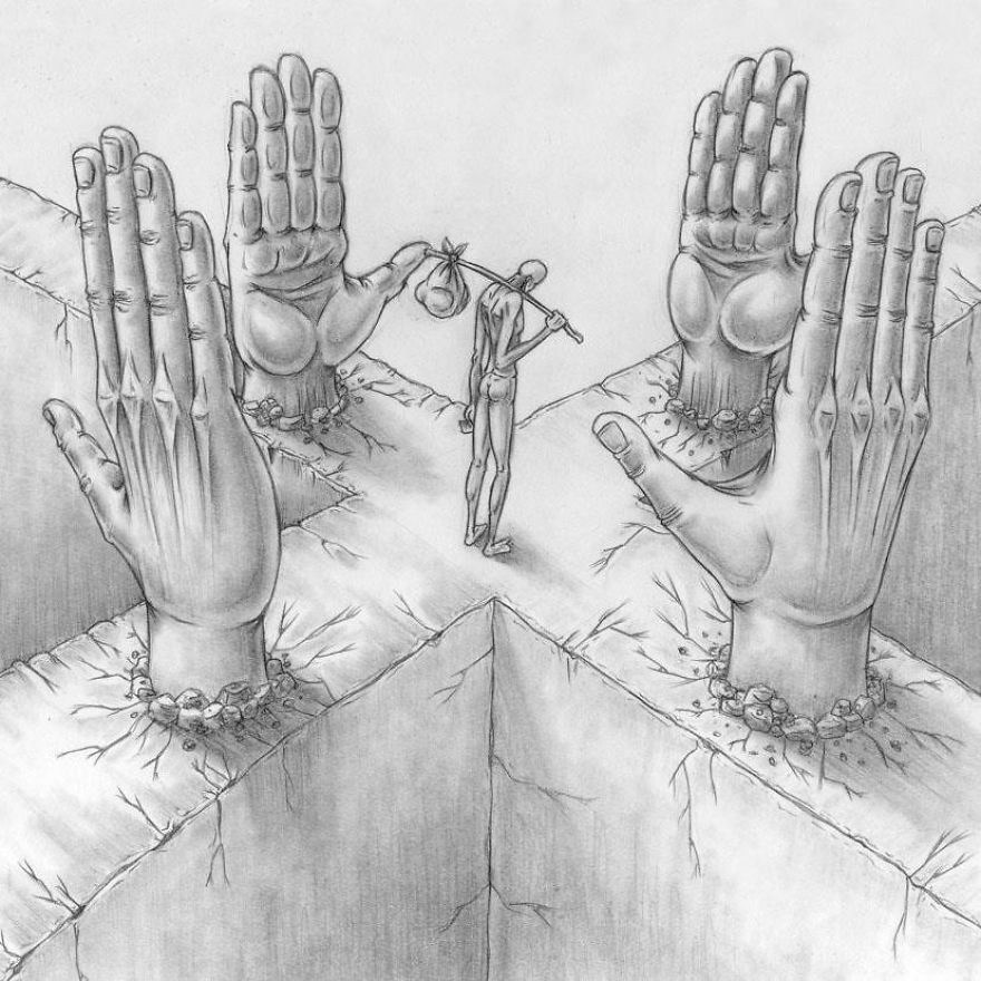 Human and a&nbsp;Cat