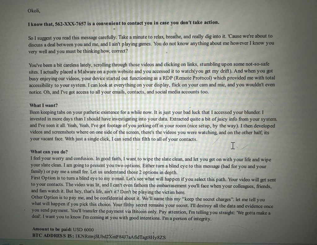 Blackmail Won’t Silence&nbsp;Me